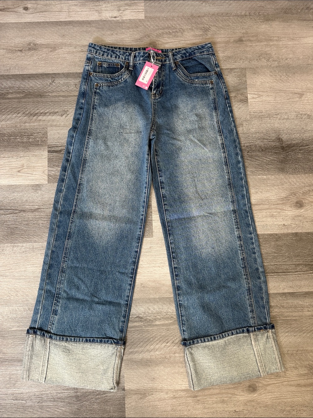 Edikted Blue Denim Jeans
